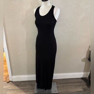 Kirr 2 Black Sleeveless Tank Maxi Dress sz Small